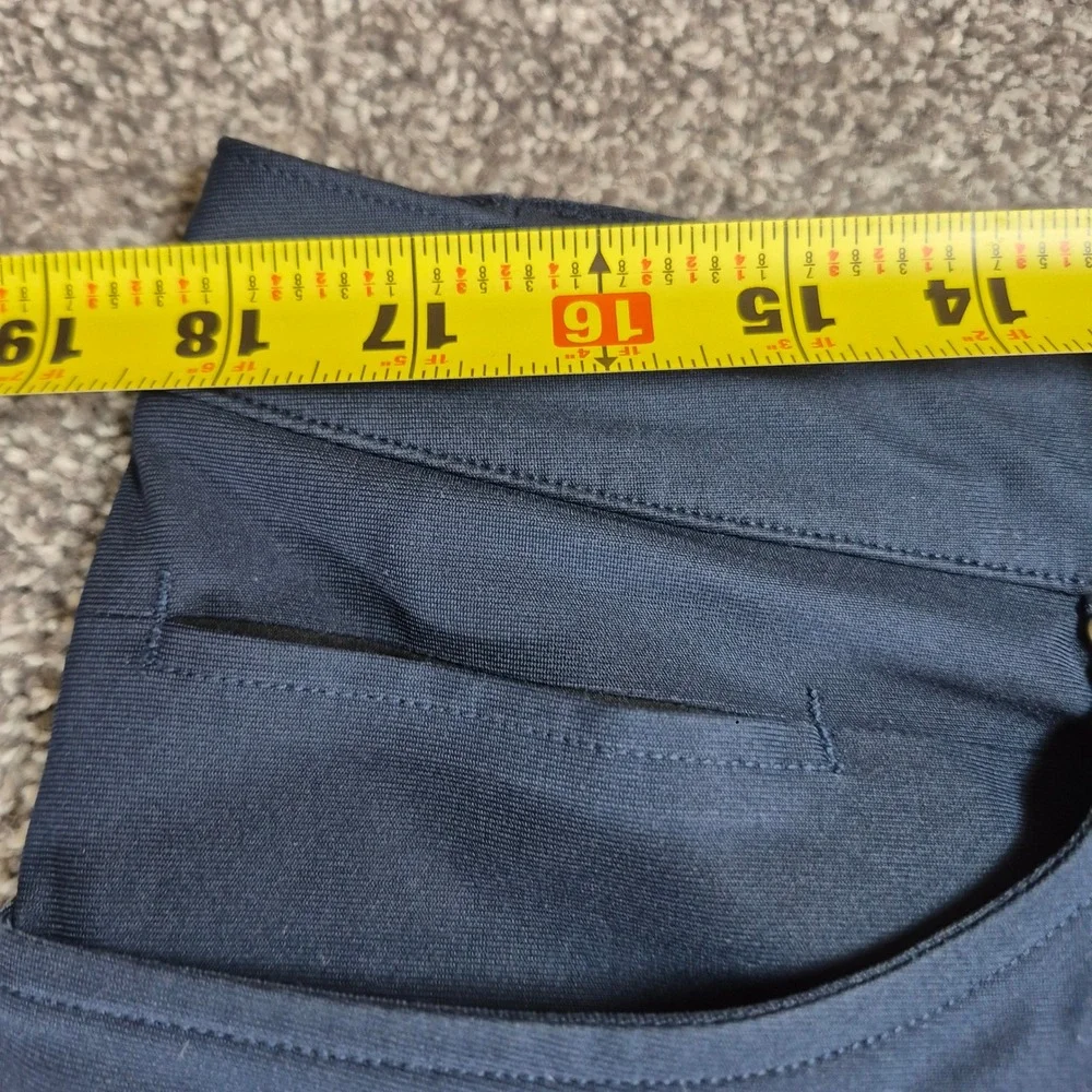 Lululemon ABC Slim-Fit 5 Pocket‎ Pant Mens 34 Navy Blue Technical Trousers